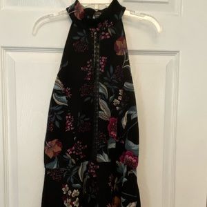 Black high neck top
